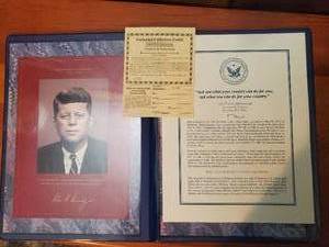 The John F. Kennedy Commemorative Coin And Stamp Portfolio