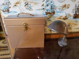 Desk Lamp & Filing Container