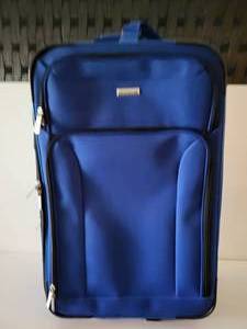 lot 46 image: Blue Suitcase With Black Lining