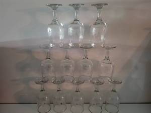 lot 57 image: Twelve Stem Wine Or Water Glasses