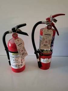 lot 59 image: Two Summit Companies Sentry Fire Extinguishers