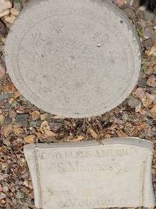 lot 140 image: God Bless America Patio Block & A Round Patio Block
