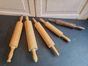 Five Old Wood Rolling Pins