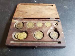 Old Coin Weight Set