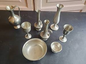 Collection Of Pewter Items