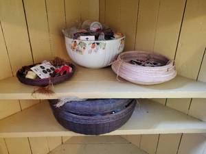 Collection Of Sewing Materials And Supplies