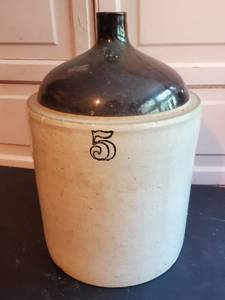 Large Unmarked 5 Gallon Stoneware Jug