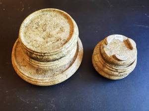 Six Stoneware StandsTrivets