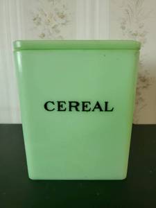Vintage Jadeite Cereal Canaster
