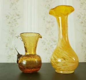 Two Hand Blown Glass Pieces
