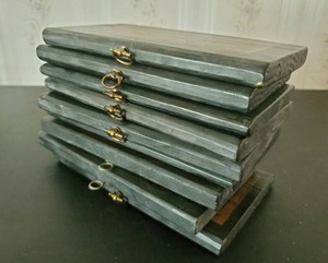 Nine Decorative Currency Plaques By Louis Kane