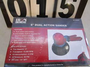 lot 15 image: Iron Horse 6 Dual Action Sander