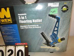 lot 20 image: Wen Pneumatic 3-in-1 Flooring Nailer