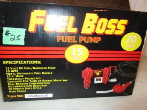 lot 25 image: Fuel Boss Fuel Pump