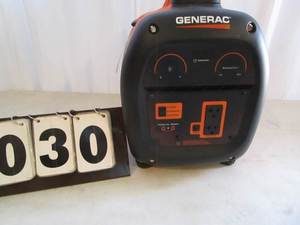lot 30 image: Generac 2000 Watt Inverter Generator