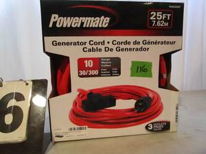lot 116 image: Powermate Generator Cord