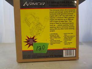 lot 120 image: Armor Pressure Washer Pump - Axial