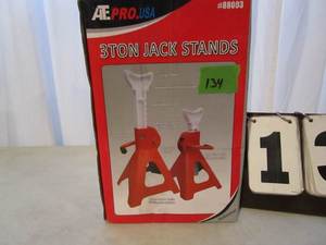 lot 134 image: ATE Tools 3 Ton Jack Stands