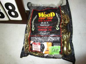lot 138 image: Wood Tuff Tow Transport Chain 56 x 20 ft