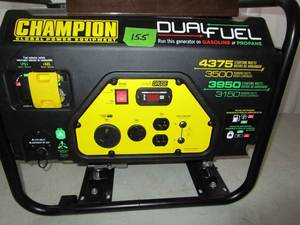 lot 155 image: Champion 4375 Watt Dual Fuel Generator