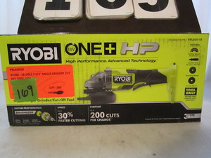 lot 169 image: Ryobi Cordless 4-12 Angle Grinder