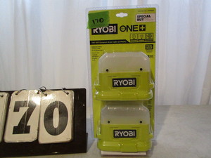 lot 170 image: Ryobi 2 Pack LED Compact Area Lights