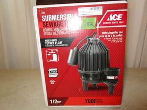 lot 182 image: Ace Submersible Sewage Pump