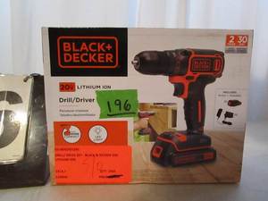 lot 196 image: Black & Decker Cordless Drill-Driver