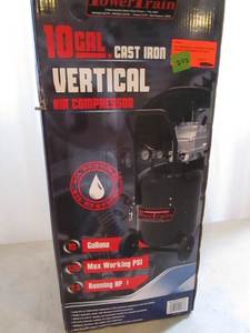 lot 202 image: Power Train 10 Gallon Vertical Air Compressor
