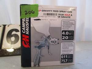 lot 206 image: Campbell Hausfeld HVLP Gravity Feed Spray Gun