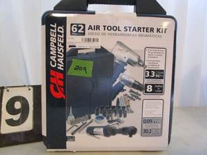 lot 209 image: Campbell Hausfeld 62 Pc Air Tool Starter Kit