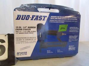 lot 216 image: Duo-fast 18 Gauge 14 Narrow Crown Stapler