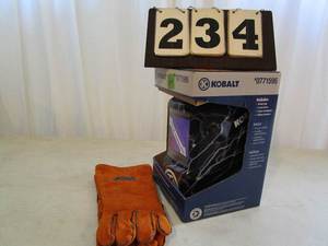 lot 234 image: Kobalt Variable Shade  Auto Darkening Welding Helmet