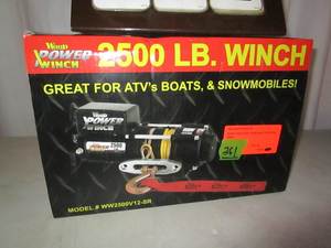lot 261 image: Wood Power 2500 lb Winch