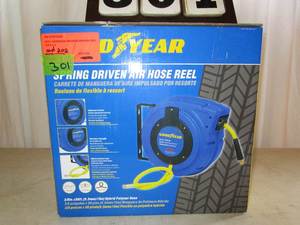 lot 301 image: Goodyear Enclosed Air Hose Reel