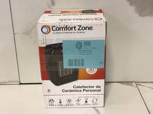 lot 15 image: Comfort Zone Energy Save 1500-Watt Electric Ceramic Space Heater with Thermostat and Fan
