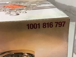 lot 22 image: HOME DECORATORS 3-Light Chrome Crystal Semi-Flush Mount