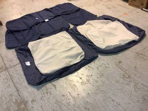 lot 24 image: Lot of outdoor seat covers in dark blue customer return see pictures