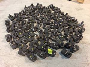 lot 114 image: Large lot 100 - Ryobi Batteries used customer returns not tested various models see pictures