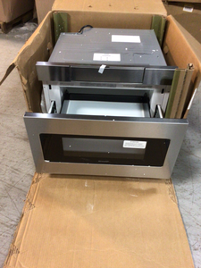 lot 109 image: Sharp 1.2 cu. ft. 24 in. Microwave Drawer with Concealed Controls, Built-In Stainless Steel with Sensor Cooking