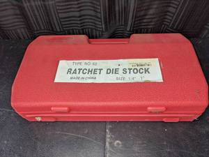 lot 135 image: Ratchet Die Stock w Case