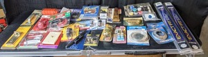 lot 140 image: Vintage Parts & Accessories Napa Wiper Blades, Brainerd Brass Plated Chest Handles, 12V Lighters, & More
