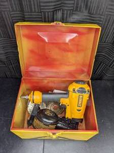lot 13 image: DeWalt Heavy Duty Coil Roofing Nailer with Nails & Lubricant