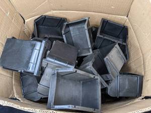 lot 92 image: Large Collection of Black Organizer Bins