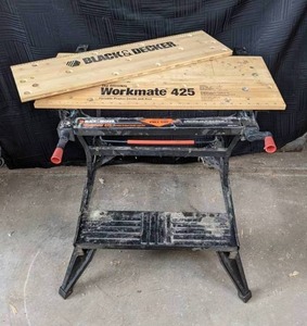 lot 22 image: Black & Decker Workmate 425 Portable Project Center and Vise