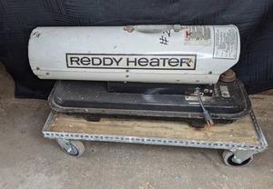 lot 20 image: Reddy Kerosene Heater with Wheeled Cart