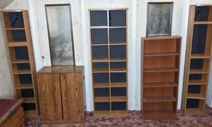 lot 336 image: Lot of (5) Bookshelves in Assorted Sizes