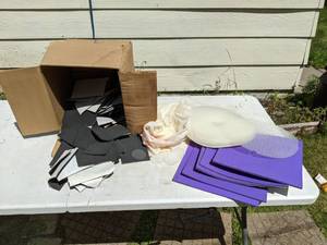 lot 257 image: Assortment of Office Craft Supplies Foam, Adhesive, Plastic Cut Outs and More