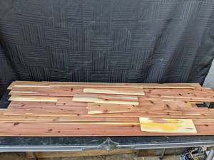 lot 427 image: Aromatic Red Cedar Panels, 18 Pieces