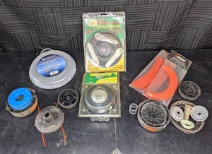 lot 239 image: Lawn Tools Replacement Parts Echo String Trimmer Line, Weed Terminator II, Weed Eater, Husqvarna Trimmer Line, & More